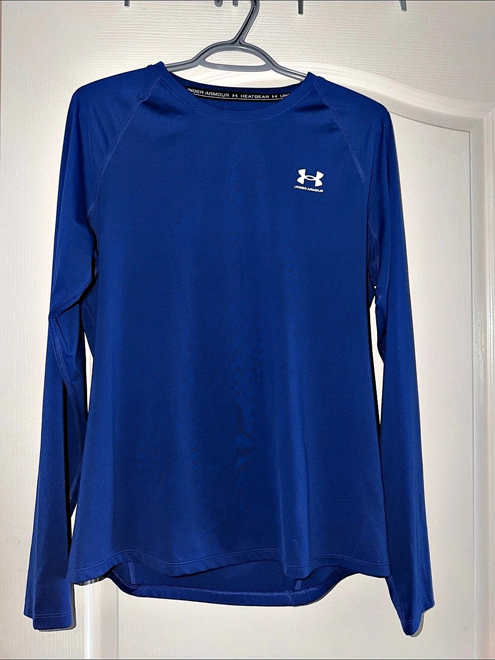 Under Armour Heat Gear compression Long Sleeve Athletic Shirt in Blue XL